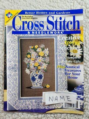 Better Homes and Gardens Cross Stitch & Needlework Magazine May-June 2000 Floral
